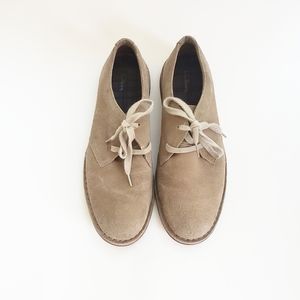 L.L. Bean Leather Tan Oxfords Men Shoes Size 10